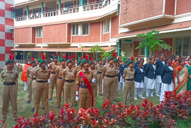 Bishop Cotton Women's Christian College Bangalore 75th Independence day celebration photo 4